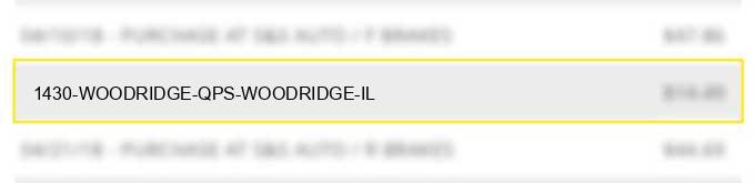 1430 woodridge qps woodridge il