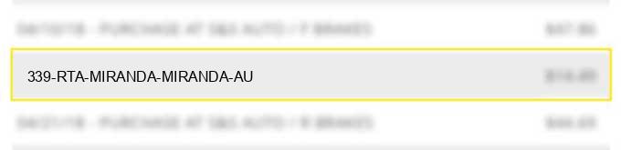 339 rta miranda miranda au