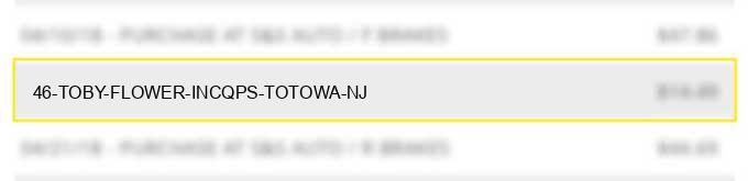 46 toby flower inc.qps totowa nj