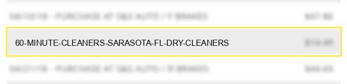 60 minute cleaners sarasota fl dry cleaners