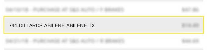744 dillards abilene abilene tx