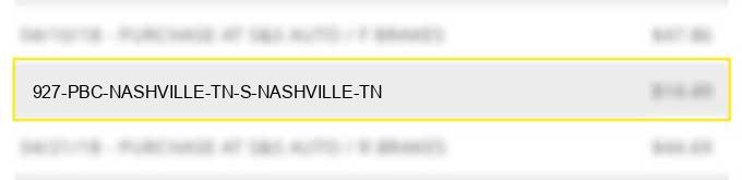 927 pbc nashville tn s nashville tn