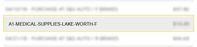 a1 medical supplies lake worth f