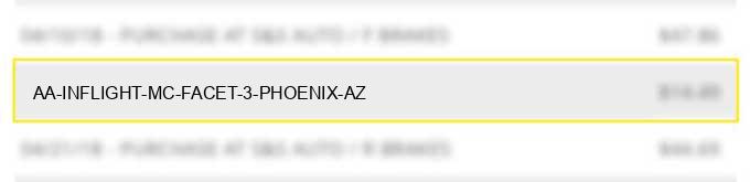 aa inflight mc facet 3 phoenix az