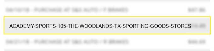academy sports #105 the woodlands tx sporting goods stores