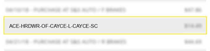 ace hrdwr of cayce l cayce sc