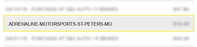 adrenaline motorsports st peters mo
