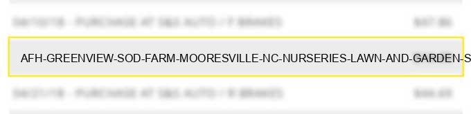 afh greenview sod farm mooresville nc nurseries lawn and garden supply stores