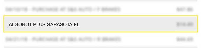 algonot plus sarasota fl