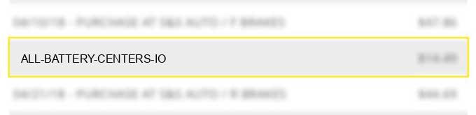 all battery centers io