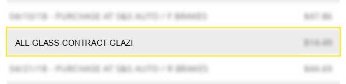 all glass contract glazi