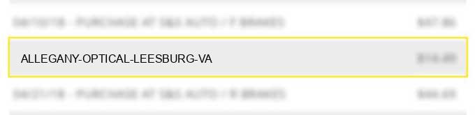 allegany optical leesburg va