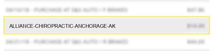 alliance chiropractic anchorage ak