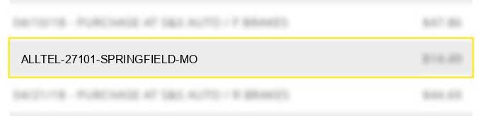 alltel-27101 springfield mo