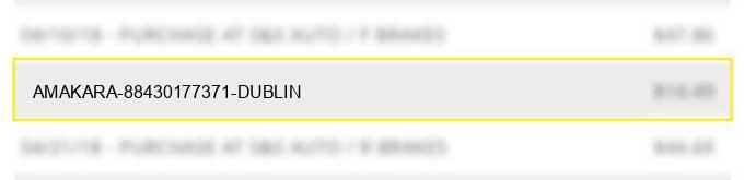amakara 88430177371 dublin
