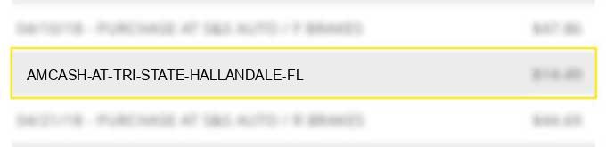 amcash at tri state hallandale fl