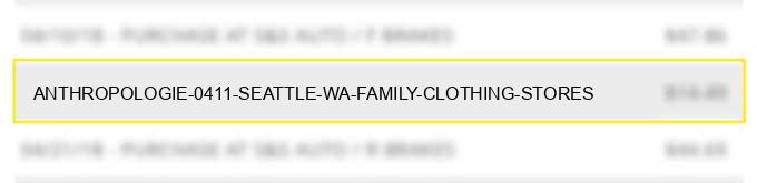 anthropologie #0411 seattle wa family clothing stores