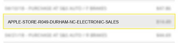 apple store #r049 durham nc electronic sales