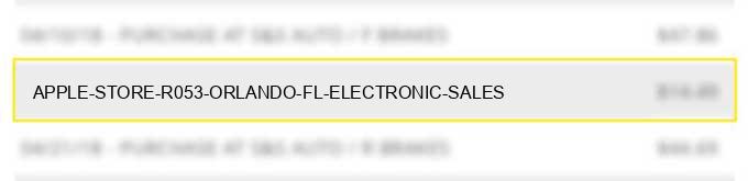 apple store #r053 orlando fl electronic sales