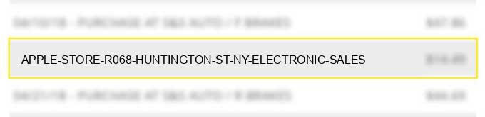 apple store #r068 huntington st ny electronic sales