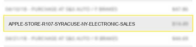 apple store #r107 syracuse ny electronic sales