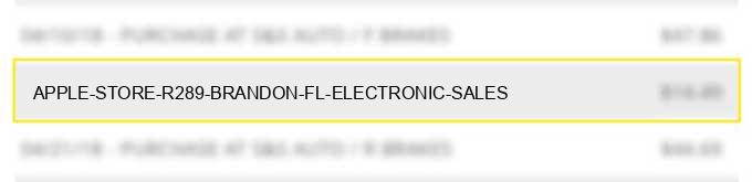 apple store #r289 brandon fl electronic sales