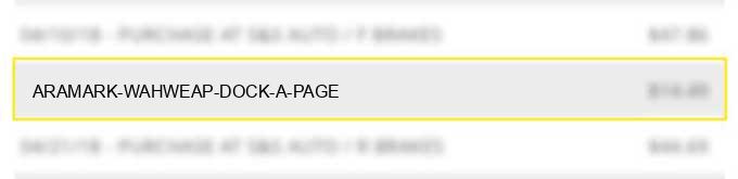 aramark wahweap dock a page