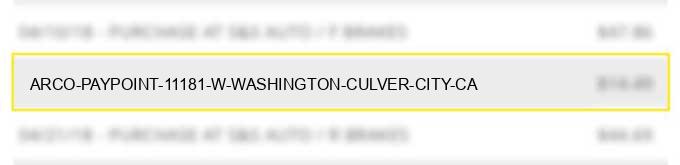 arco paypoint 11181 w washington culver city ca