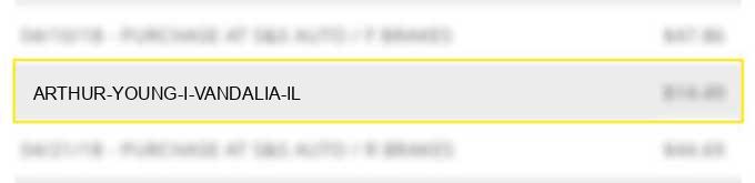 arthur young i vandalia il