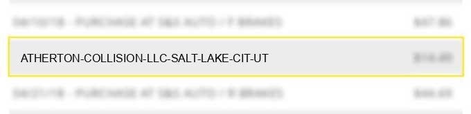 atherton collision llc salt lake cit ut