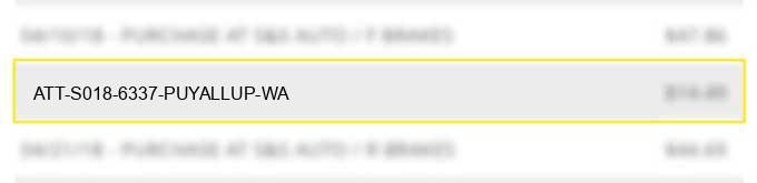 at&t s018 6337 puyallup wa