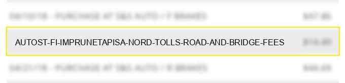 autost fi impruneta/pisa nord tolls road and bridge fees