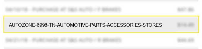 autozone #6998 tn automotive parts accessories stores