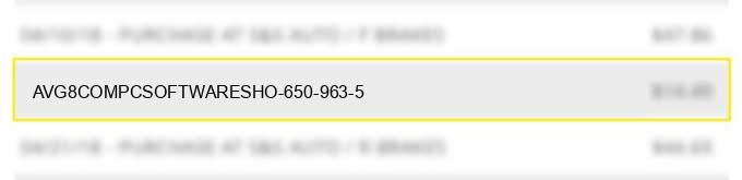 avg8.com*pcsoftwaresho 650-963-5