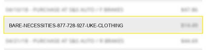 bare necessities 877 728 927 uke clothing