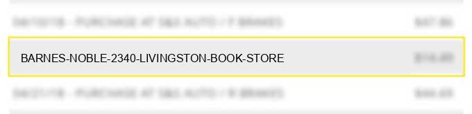 barnes & noble 2340 livingston book store