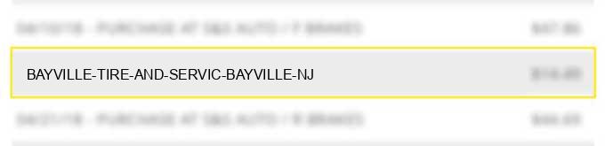 bayville tire and servic bayville nj
