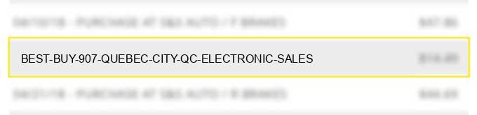 best buy #907 quebec city qc - electronic sales