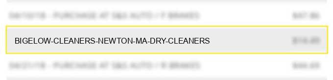 bigelow cleaners newton ma dry cleaners