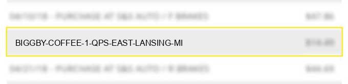 biggby coffee #1 qps east lansing mi