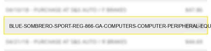 blue sombrero sport reg 866 ga computers computer peripheral equipment software