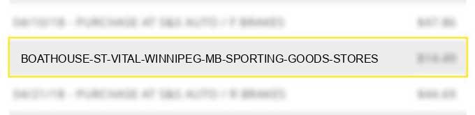 boathouse st. vital winnipeg mb - sporting goods stores
