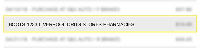 boots 1233 liverpool drug stores pharmacies