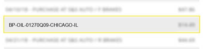 bp oil 01270q09 chicago il