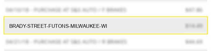 brady street futons milwaukee wi
