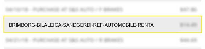 brimborg bilaleiga sandgerdi ref# automobile renta