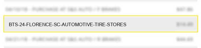 bts #24 florence sc automotive tire stores