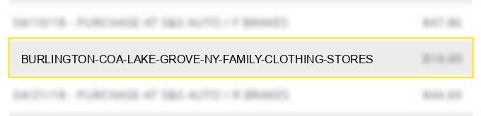 burlington coa lake grove ny family clothing stores