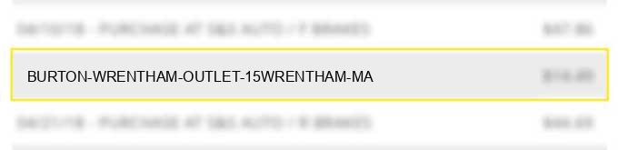burton wrentham outlet 15wrentham ma