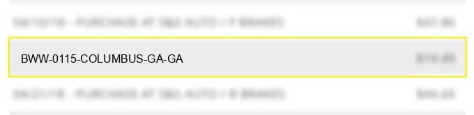 bww 0115 columbus ga ga